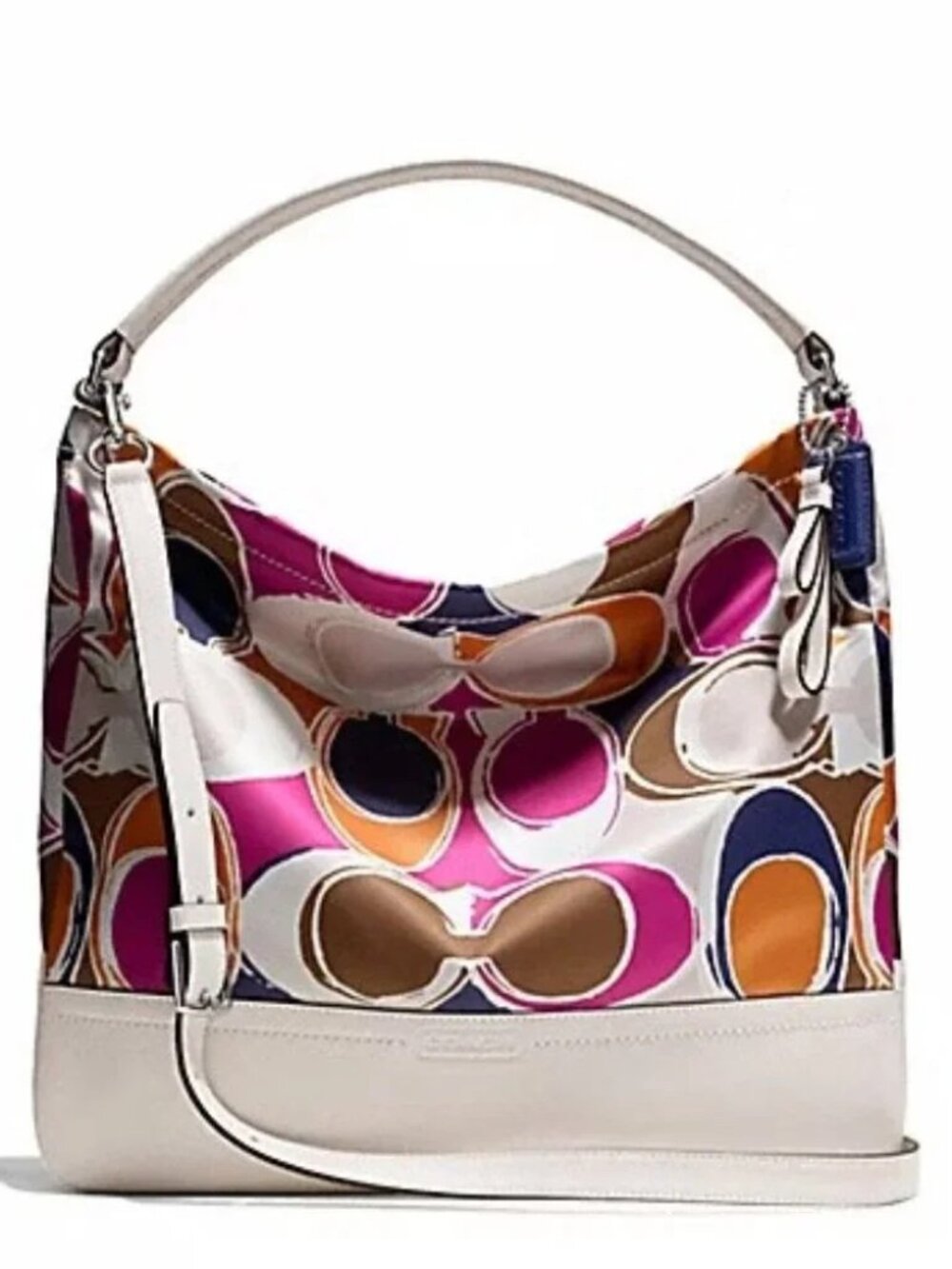 Coach Park Hand Drawn Scarf Print Satchel Handbag Purse